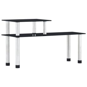  fekete edzett üveg konyhai polc 45 x 16 x 26 cm