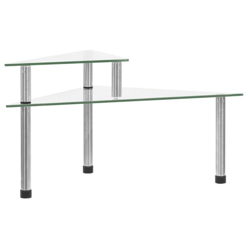  átlátszó edzett üveg konyhai polc 49,5 x 35 x 19 cm