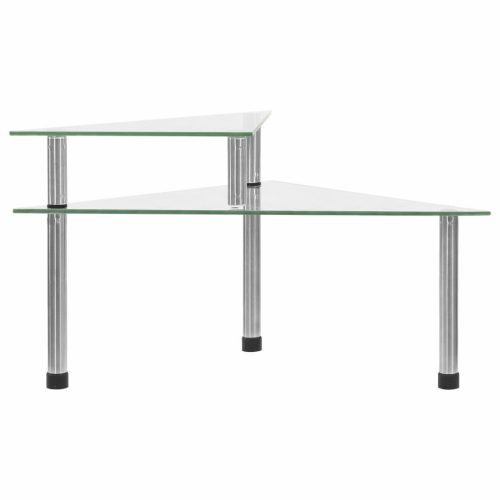  átlátszó edzett üveg konyhai polc 49,5 x 35 x 19 cm