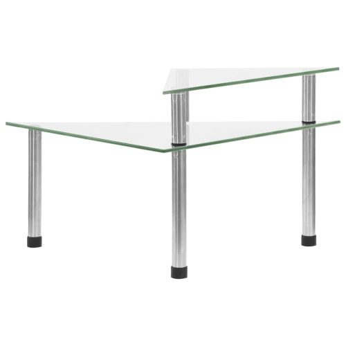  átlátszó edzett üveg konyhai polc 49,5 x 35 x 19 cm