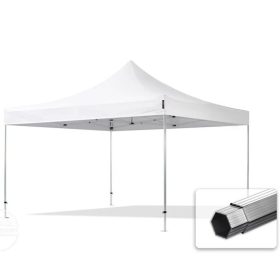   TP 4x4m összecsukható aluminium 800N pavilon, oldalfal nélkül - fehér