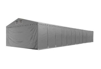 TP Raktársátor 4x24m professional 2,6m oldalmagassággal, szürke 550g/m2