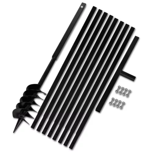 Föld Fúró 120 mm Fogantyú Hosszabbító Csö 9 m Acél  