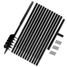 Föld Fúró 120 mm Fogantyú Hosszabbító Csö 13 m Acél 