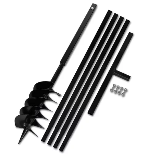 Föld Fúró 150 mm Fogantyú Hosszabbító Csö 5 m Acél 