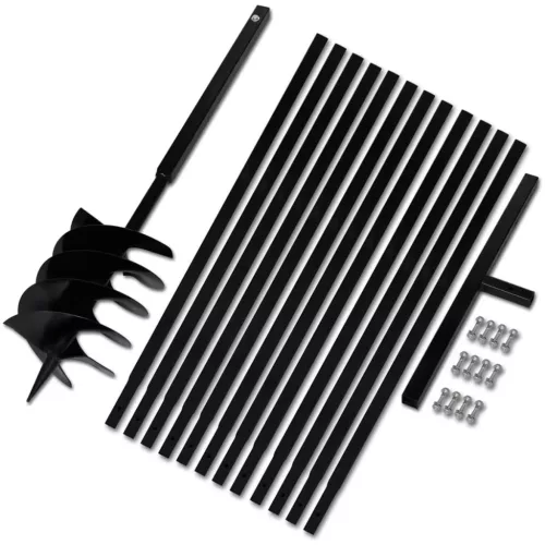 Föld Fúró 200 mm Fogantyú Hosszabbító Csö 13 m Acél 