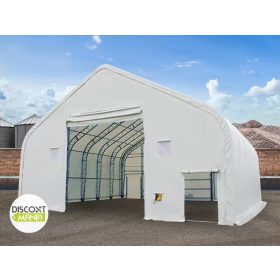   TP Everest 12x20mx1 4,2m oldalmagas ponyvacsarnok nehezen éghető PRIMEtex 2300 ponyvával, fehér