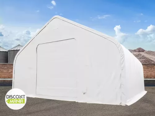 TP Everest 12x20mx1 4,2m oldalmagas ponyvacsarnok nehezen éghető PRIMEtex 2300 ponyvával, fehér