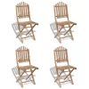  4 db összecsukható kültéri bambusz szék