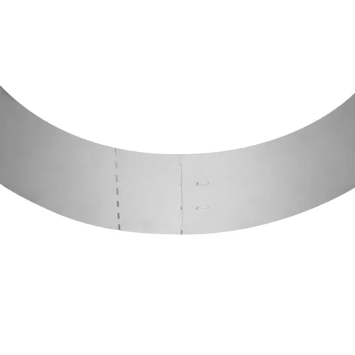 10 db hajlékony horganyzott acél gyep kerítés szett 100 x 14 cm