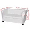    2 személyes és 3 személyes fehér műbőr Chesterfield kanapé 