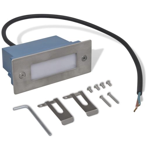  6 db süllyesztett LED lépcsőlámpa 44 x 111 x 56 mm