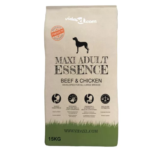  2 db „Maxi Adult Essence Beef & Chicken” prémium kutyatáp 30 kg