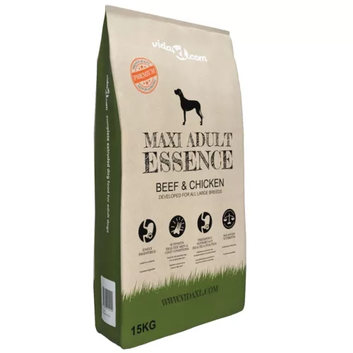  2 db „Maxi Adult Essence Beef & Chicken” prémium kutyatáp 30 kg