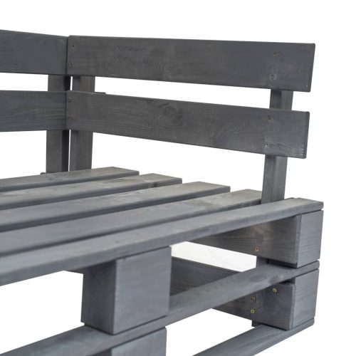  fenyőfa kerti raklapkanapé piros párnákkal