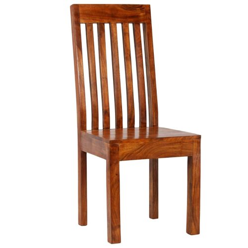  7 részes tömör akácfa és mangófa étkezőasztal garnitúra