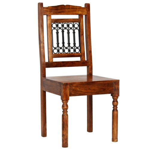  7 részes tömör akácfa étkezőasztal garnitúra