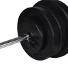  edzőpad állvánnyal / egykezes és kétkezes súlyzószettel 60,5 kg