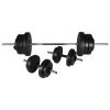  súlyzópad állvánnyal/egykezes és kétkezes súlyzószettel 60,5 kg