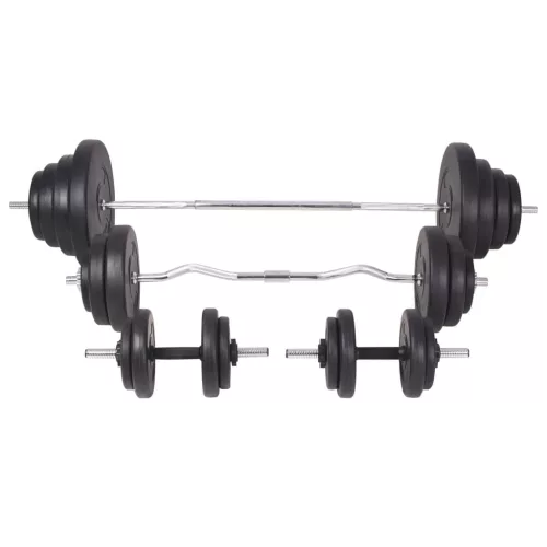  edzőpad állvánnyal, egykezes és kétkezes súlyzószettel 120 kg