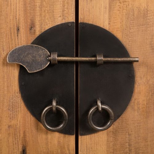  5 elemes tömör fenyőfa fürdőszobai garnitúra