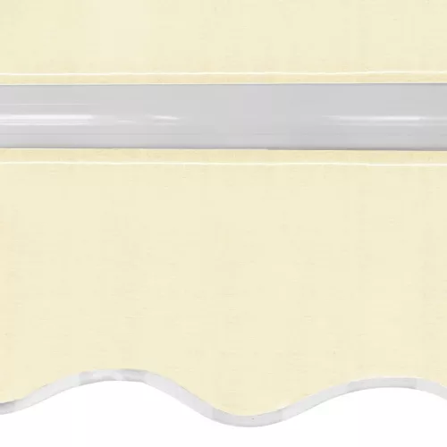  kézi működtetésű összecsukható napellenző, krémszínű, 400 cm