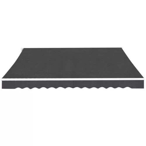  kézi működtetésű összecsukható napellenző, antracit, 400 cm