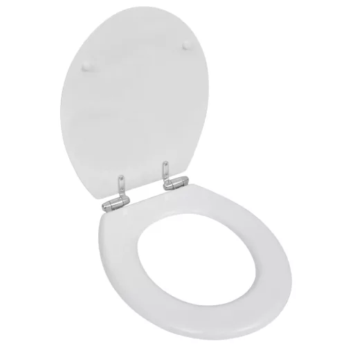  2 db fehér MDF WC ülőke lassan csukódó fedéllel