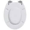  2 db fehér MDF WC ülőke lassan csukódó fedéllel