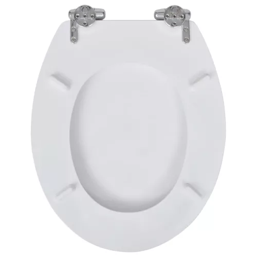 2 db fehér MDF WC ülőke lassan csukódó fedéllel
