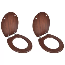  2 db barna MDF WC ülőke
