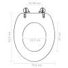  2 db barna MDF WC ülőke
