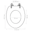  2 db delfinmintás MDF WC ülőke
