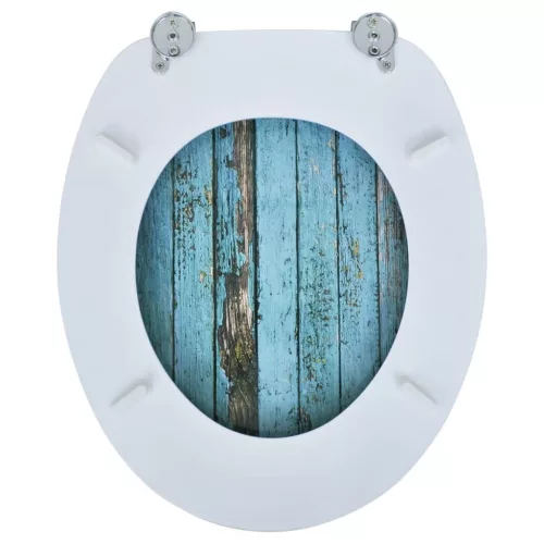  2 db régi famintás MDF WC ülőke