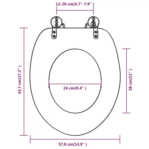  2 db régi famintás MDF WC ülőke