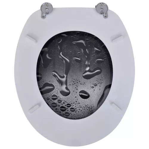  2 db vízcsepp mintás MDF WC ülőke