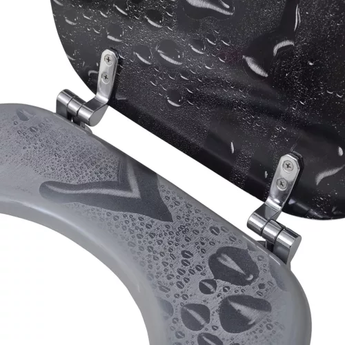  2 db vízcsepp mintás MDF WC ülőke