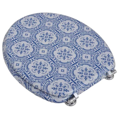  2 db porcelán mintájú MDF WC ülőke