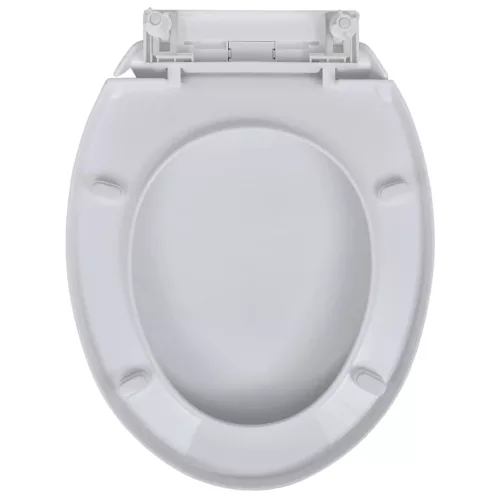  2 db fehér műanyag WC ülőke lassan csukódó fedéllel