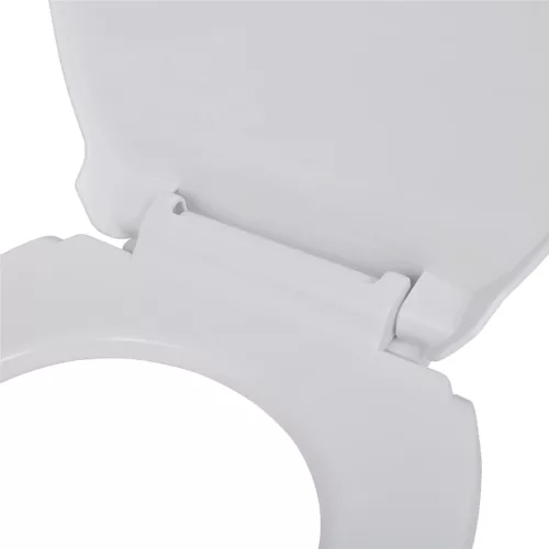  2 db fehér műanyag WC ülőke lassan csukódó fedéllel