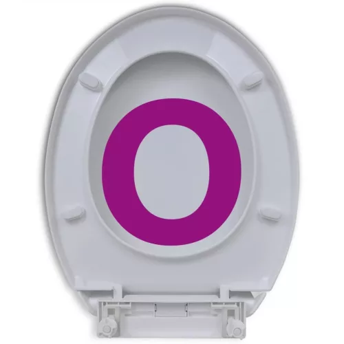  2 db fehér műanyag WC ülőke lassan csukódó fedéllel