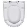 2 db fehér műanyag WC ülőke lassan csukódó fedéllel