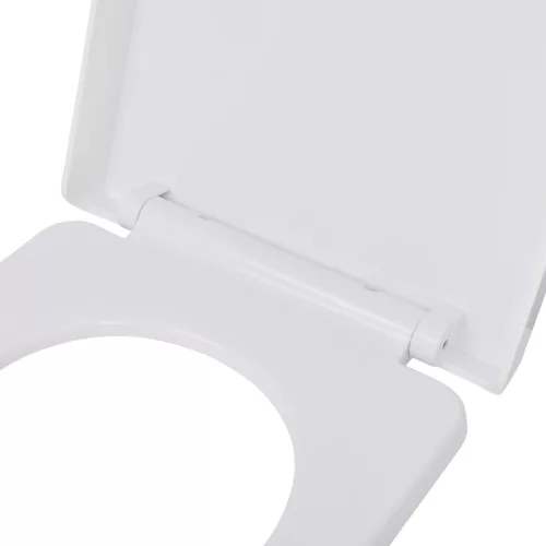  2 db fehér műanyag WC ülőke lassan csukódó fedéllel