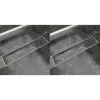  2db lineáris rozsdamentes acél zuhany lefolyó 530 x 140 mm
