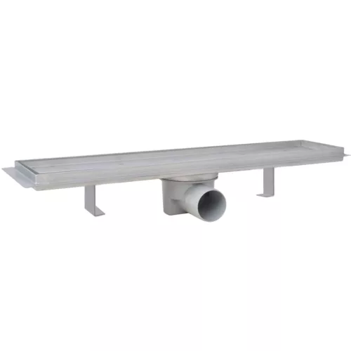  2db lineáris rozsdamentes acél zuhany lefolyó 530 x 140 mm