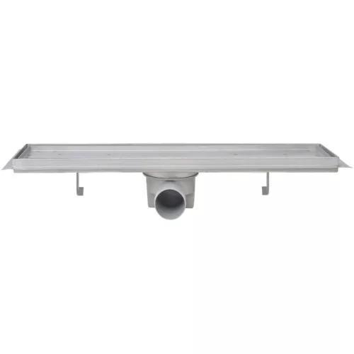  2db lineáris rozsdamentes acél zuhany lefolyó 530 x 140 mm