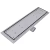 2db lineáris rozsdamentes acél zuhany lefolyó 530 x 140 mm