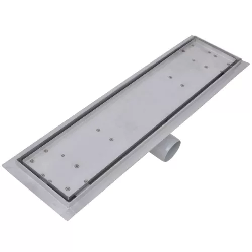  2db lineáris rozsdamentes acél zuhany lefolyó 530 x 140 mm