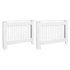  2 db fehér MDF radiátorburkolat 112 cm