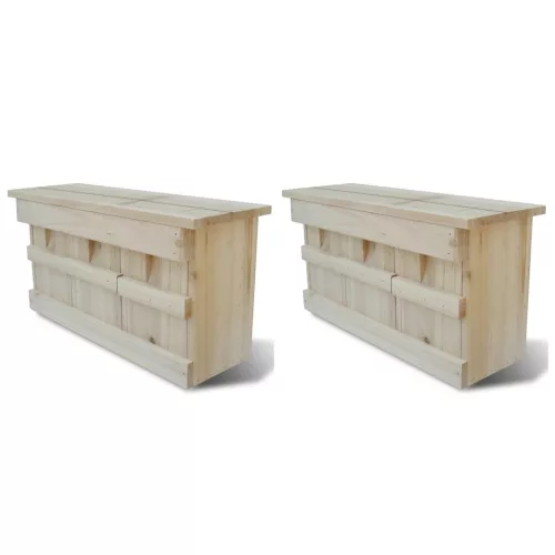  2 darab fa verébház 44 x 15,5 x 21,5 cm